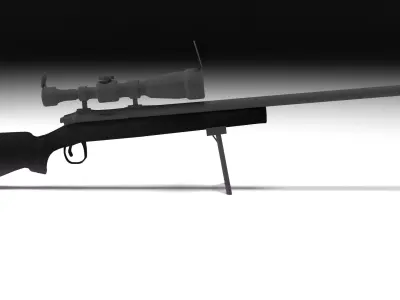 M24 sniper rifle  Free low-poly 3D model