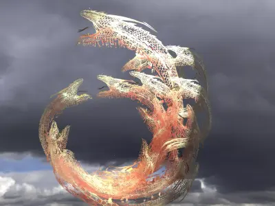 Serpents Hive sculpture skin  3D model