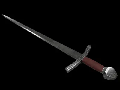 Sword PBR Low Poly Low-poly 3D model