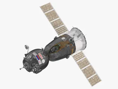 Soyuz MS Manned Spacecraft 3D model