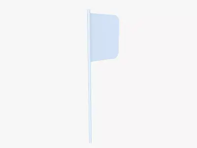 Emergency Flag Low-poly 3D model