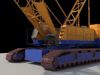 KOBELCO 7150 CRAWLER CRANE Low-poly 3D model