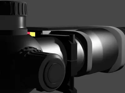 sniper scope Free low-poly 3D model purchase