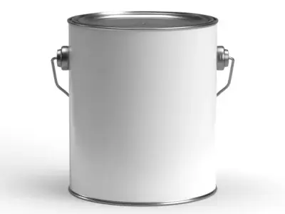 Gallon paint can with metal handle  3D model purchase