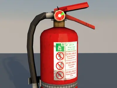 Fire Extinguisher  Low-poly 3D model buy