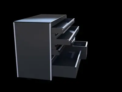 Professional Rolling Tool Box 3D model