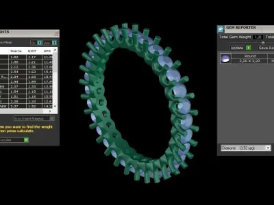  ring code 238 3D print model