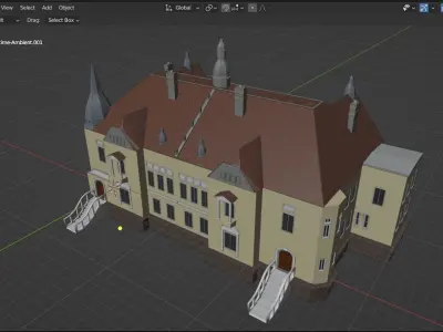Historic mansion model 3D model