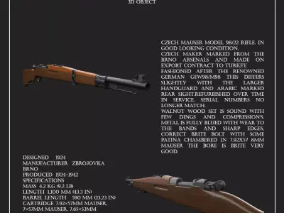 BRNO rifle 3D model