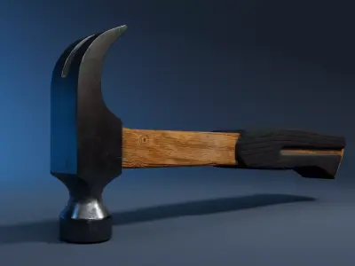 Hammer Low-poly 3D model buy
