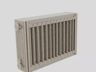 Industrial Factory Cooling Radiator Housing for 3D print 3D model