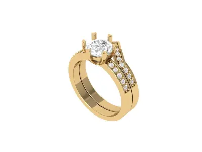 Wedding Ring  3D print model 410