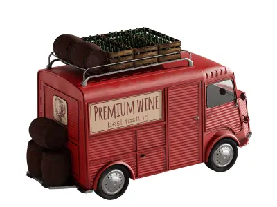 Wine Truck 3D model