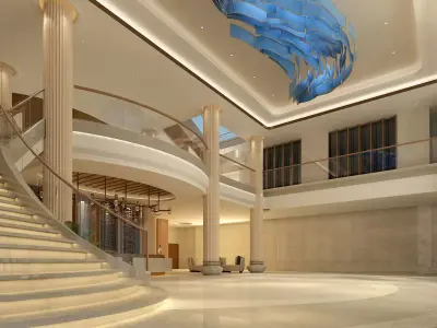 Modern lobby 01 3D model