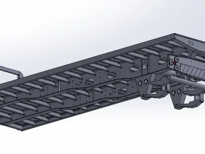Drawbar Trailer Body 3D model