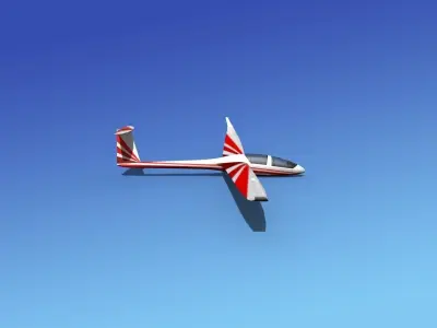 DG-1000 Glider V02 3D model