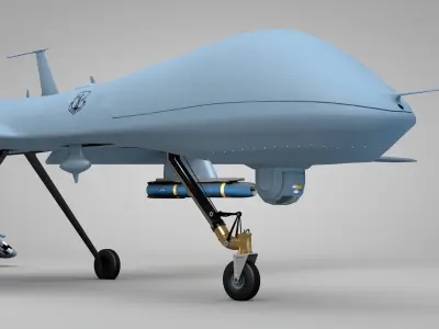 US Drone Militar Predator Mq-1B 3D model