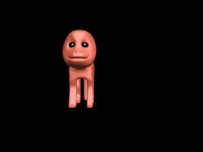 monkey 3d models 3ds max file autodesk fbx file obj file 3D model