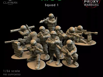 IRGC Squad 1 1 56 scale 3D print model