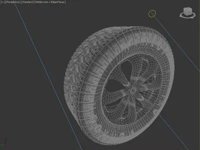 wheel tire 3D model buy