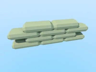 Military props  pack Free low-poly 3D model