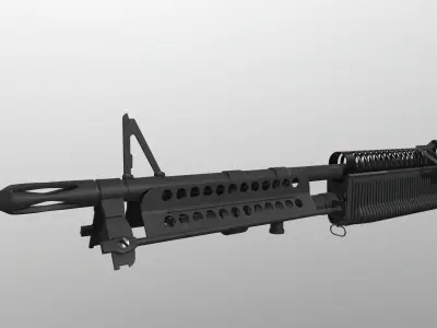 M 60 LMG Low-poly 3D model