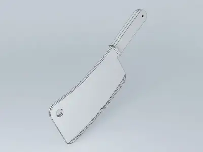 Butchers knife 3D model