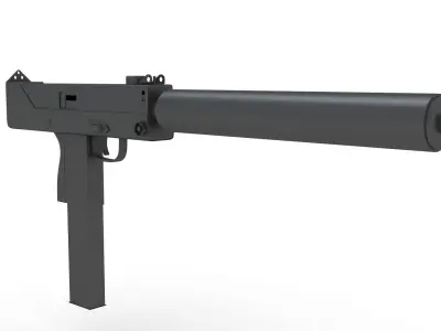 MAC-11 Machine Pistol 3D model buy