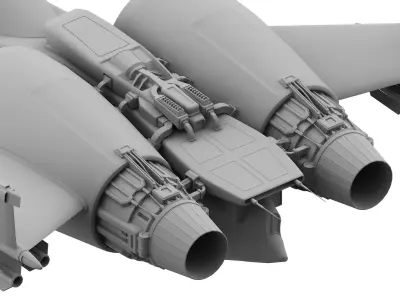military unmanned aerial vehicle  Low-poly 3D model