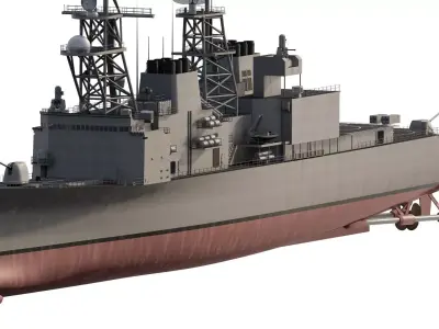 US NAVY SPRUANCE CLASS DESTROYER 3D model