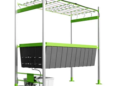 MODULAR AEROPONIC PLATFORM 3D model