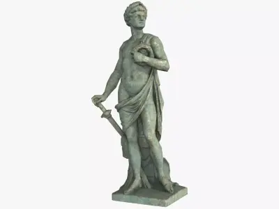 Roman Imperator - Bronze Low-poly 3D model