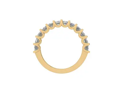 Solitaire Engagement Ring 3D print model 43