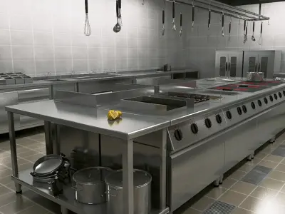 Commercial Kitchen  purchase 3D model