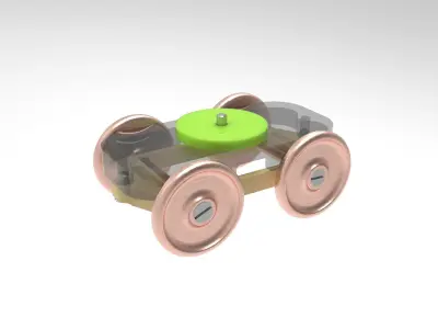 Trolley-bus Underground Train  3D print model