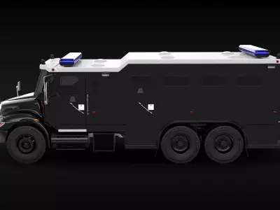 SWAT Truck 3D model purchase