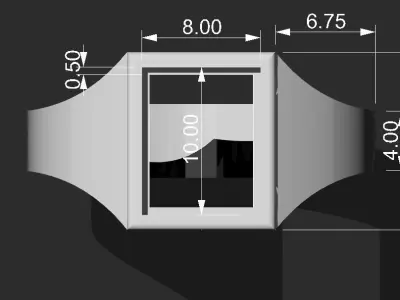 Ring antique 3D model