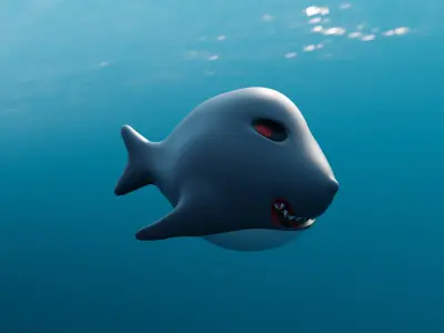 Shark 3D model 4