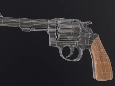 Revolver 3D model buy