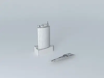 Parus Office Tower 3D model