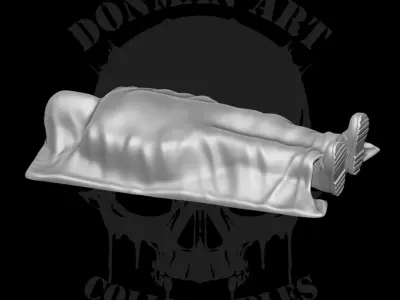 Corpse Prop Diorama 3D printable files for Action Figures 3D print model