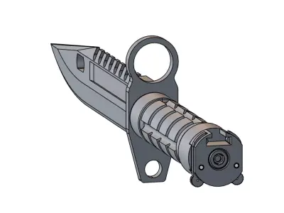 M9 Bayonet Tactical Knife - CAD Model 3D model