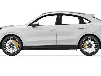 Porsche Cayenne Coupe 2020 3D model