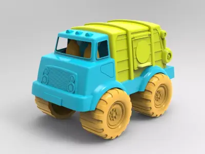 Cement Mixer Truck 3D model