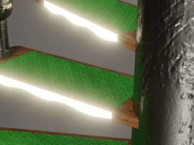 Spiral Staircase 3D model