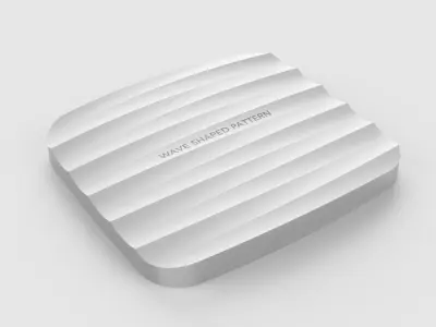 Industrial Design Creo 3D Wave-shaped pattern  3D model