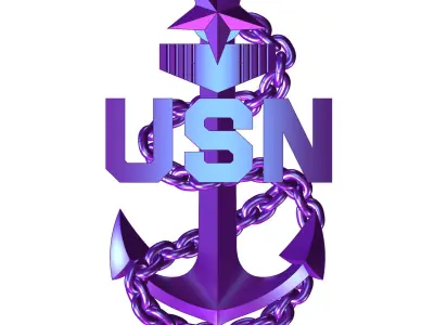 EXPEDITIONARY NAVY USN ANCHOR ANTIQUE RING 3D print model
