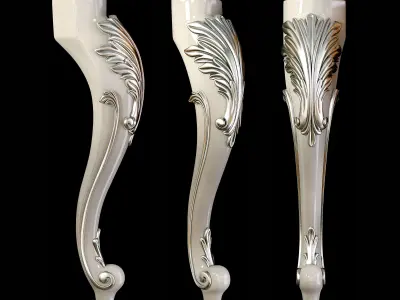 Classic leg 003 3D model