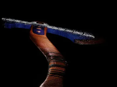 Viking Axe 3D model 11