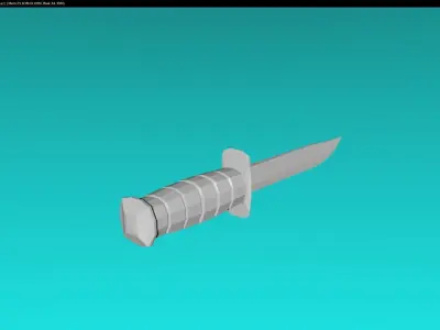 Knife KA 1252 Free low-poly 3D model